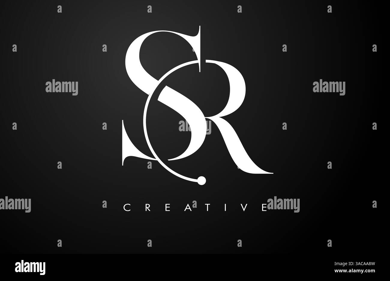 SR Serif letter Logo Design. Elegant sr vector alphabet letters concept ...