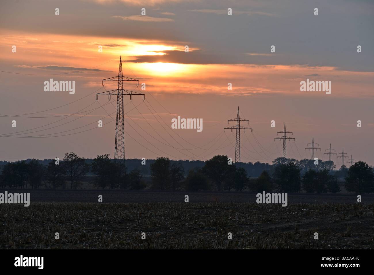 01.10.2020 Freileitungen Deutschland/ Sachsen Anhalt/ Altmark ...