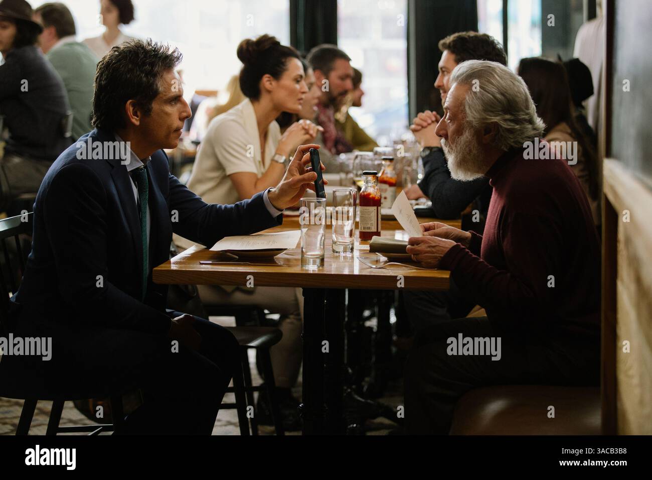 RELEASE DATE: October 13, 2017. TITLE: The Meyerowitz Stories. STUDIO: Netflix. DIRECTOR: Noah Baumbach. PLOT: An estranged family gathers together in New York City for an event celebrating the artistic work of their father. STARRING: Adam Sandler, Grace Van Patten, Dustin Hoffman, Emma Thompson, Ben Stiller. (Credit Image: © Netflix Pictures/Entertainment Pictures/ZUMAPRESS.com) EDITORIAL USAGE ONLY! Not for Commercial USAGE! Stock Photo