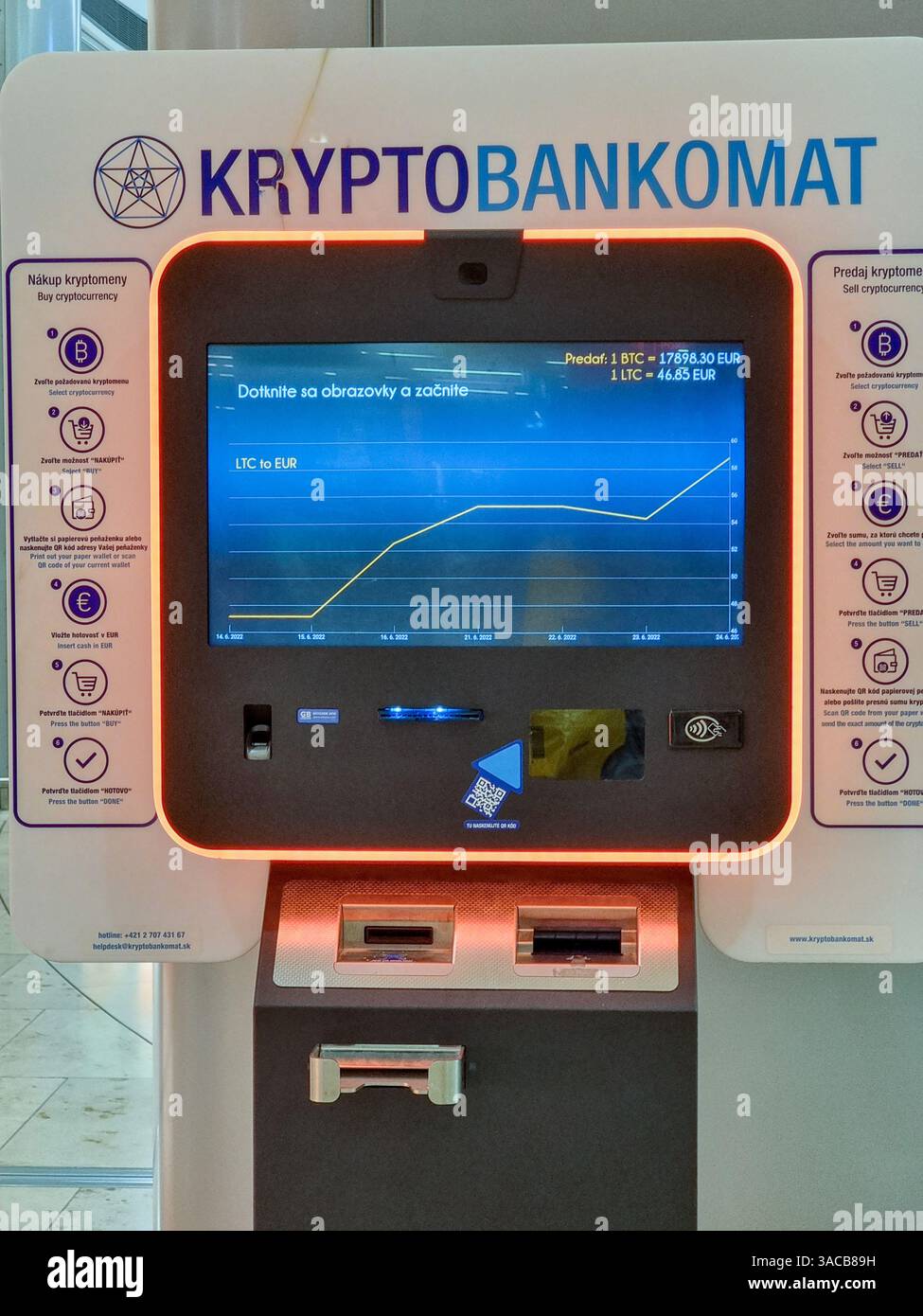 Crypto machine smartphone stock photos and images - Alamy