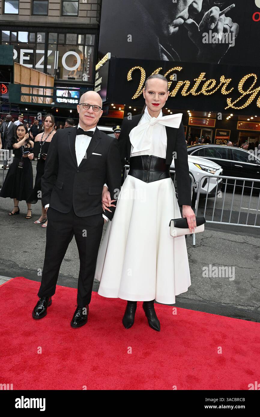 Jordan Roth and husband Richie Jackson attend the