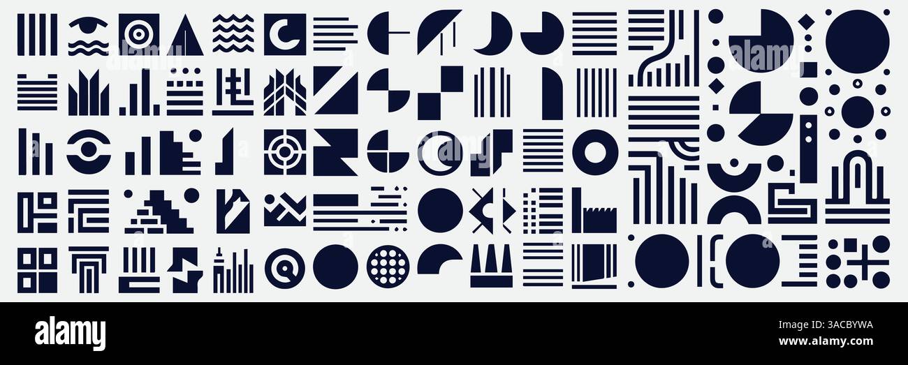 Abstract Geometric Pattern Background Modern Minimalist Vector Design. Stock Vector