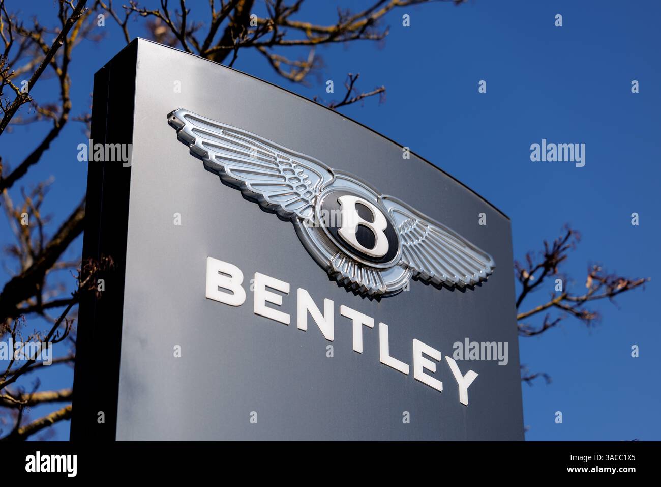 Munich, Germany. 03rd Apr, 2025. The brand logo and the lettering of ...