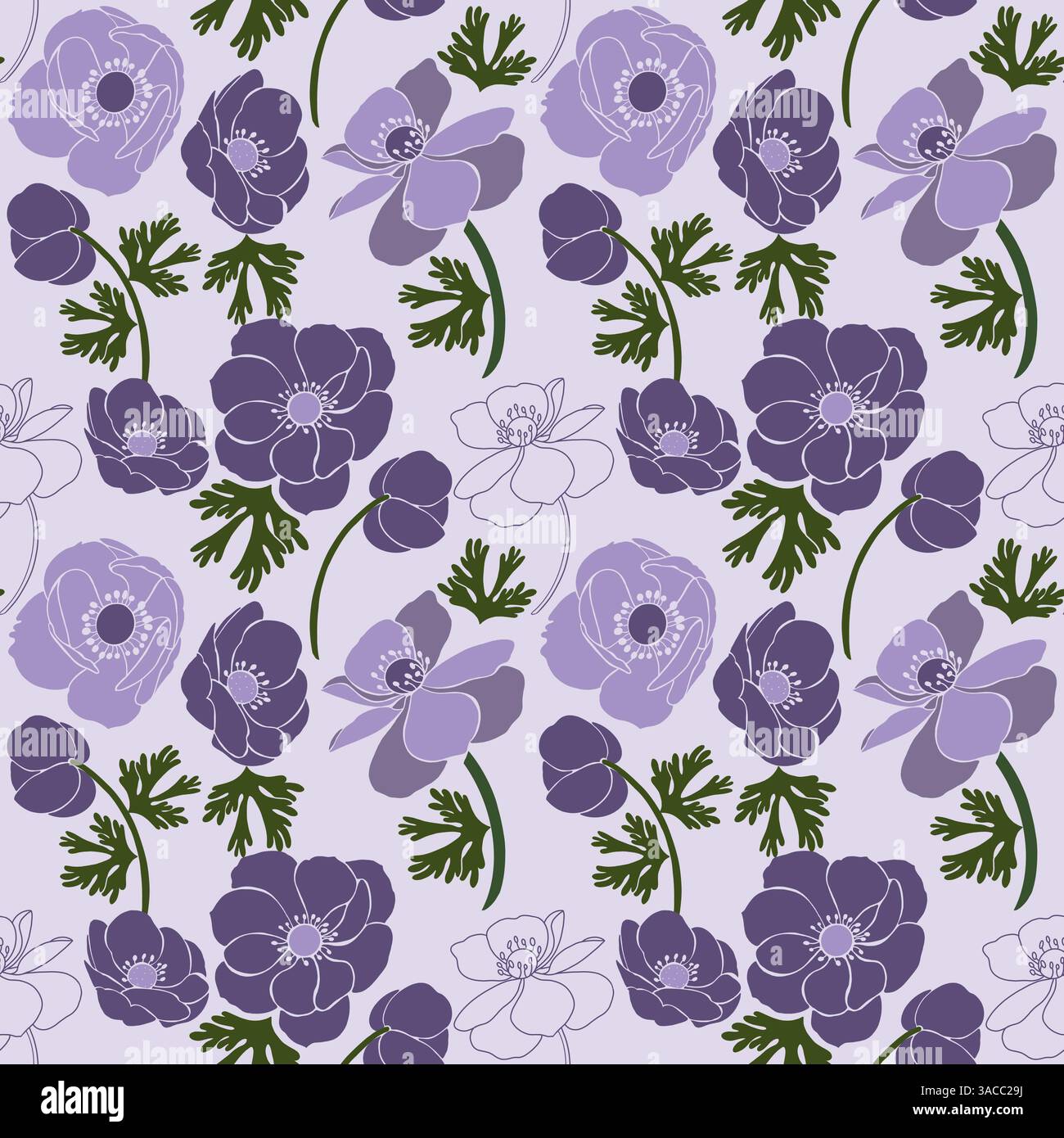 Seamless purple pattern hi-res stock photography and images - Alamy
