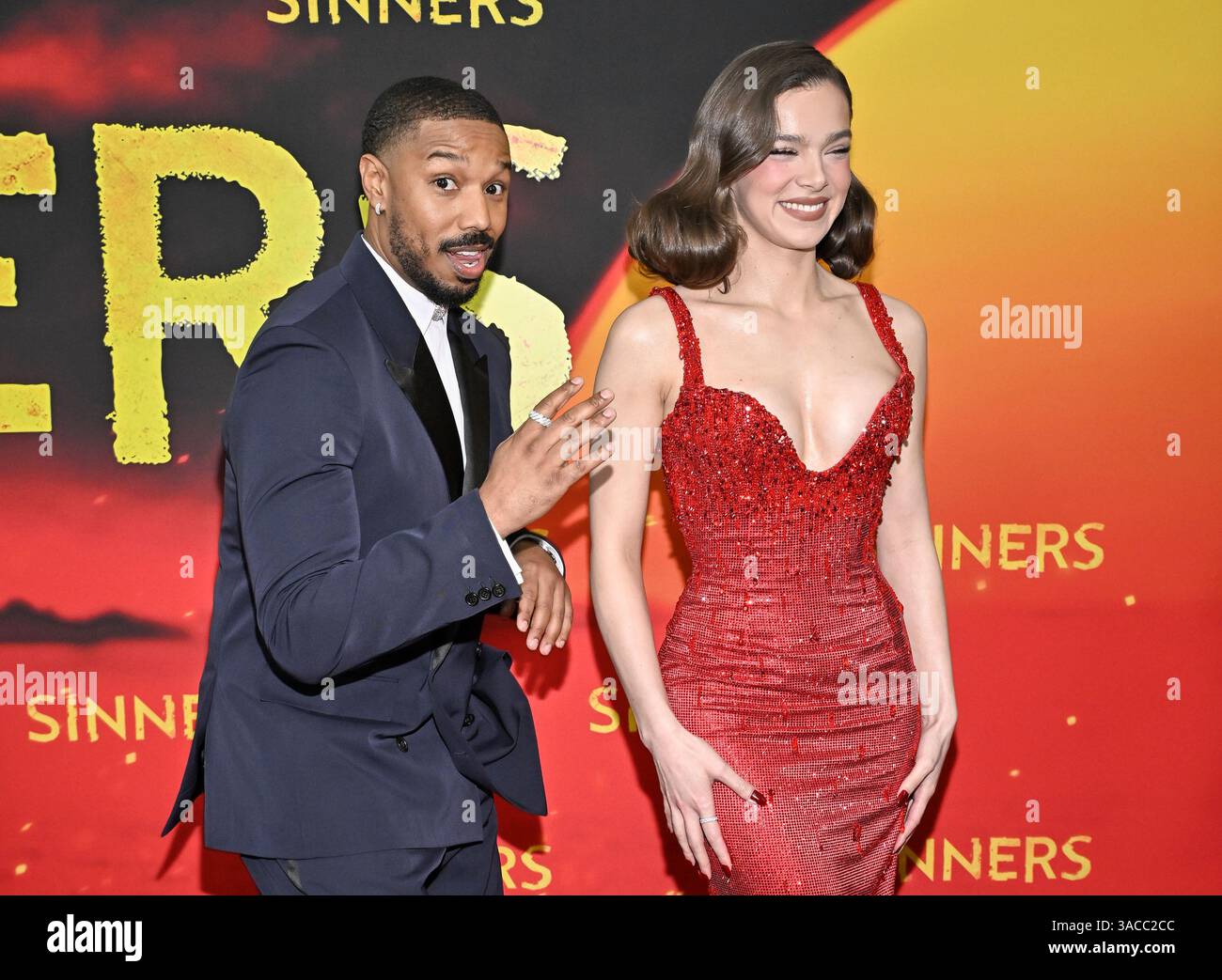 Michael B. Jordan, left, and Hailee Steinfeld attend the premiere of ...