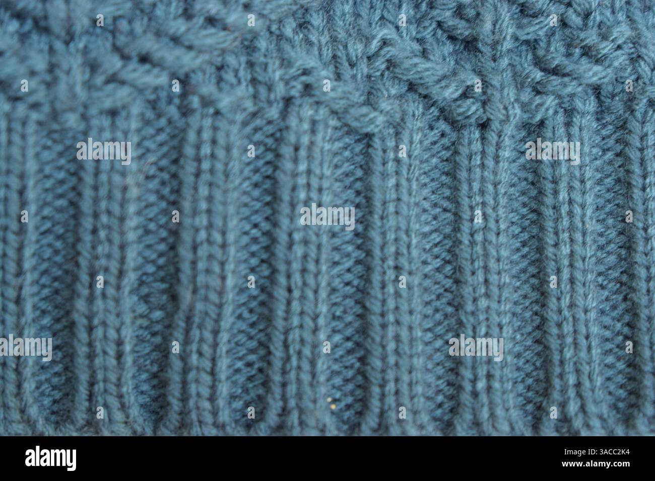 Close Up Of Light Green Knitted Wool Texture Background Stock Photo - Alamy