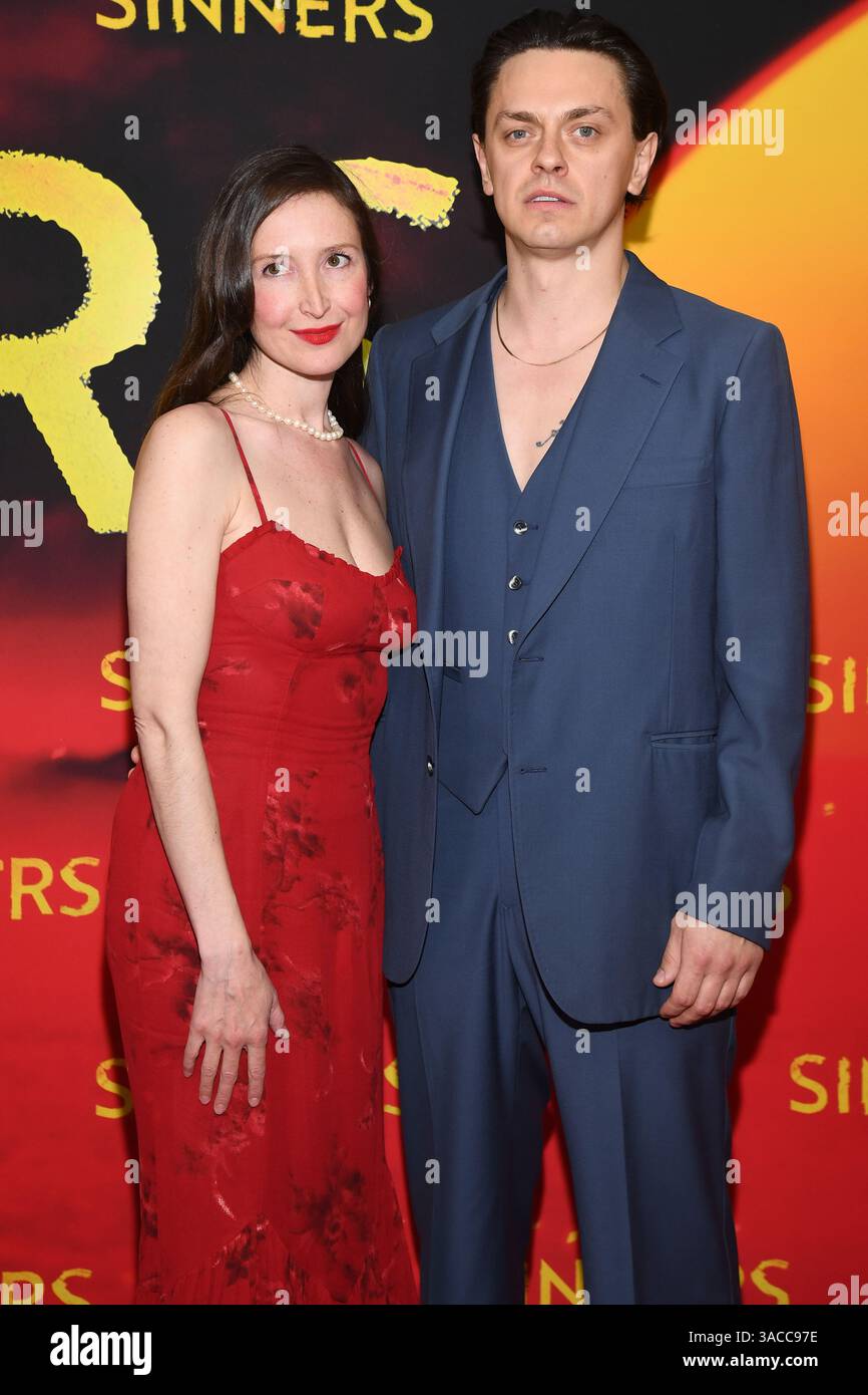 New York USA 03rd Apr 2025 L R Leah Fay And Peter Dreimanis New York Usa 03rd Apr 2025 L R Leah Fay And Peter Dreimanis Attend The Warner Bros Pictures Sinners New York Premiere At The Amc Lincoln Square Theater New York Ny April 3 2025 Photo By Anthony Beharsipa Usa Credit Sipa Usaalamy Live News 3ACC97E