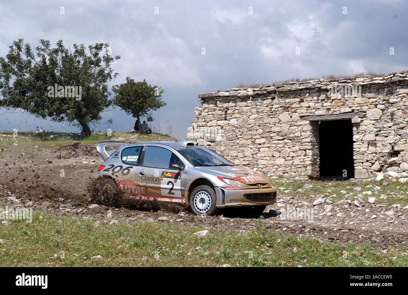 Photo Ancienne – Gilles Panizzi Peugeot 206 WRC – Rallye Action – Années 2000