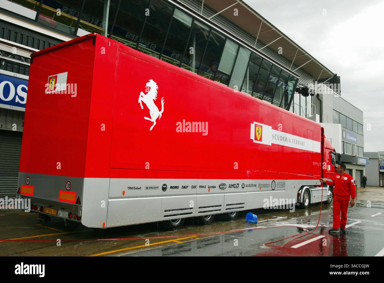 Ferrari f1 transporter hi-res stock photography and images