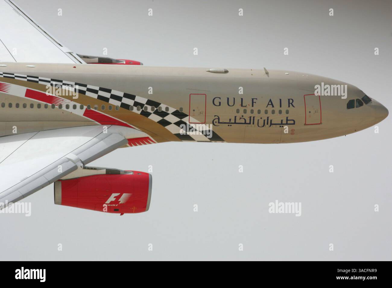 The Gulf Air Airbus A330-243 in Bahrain Grand Prix livery...Formula One ...