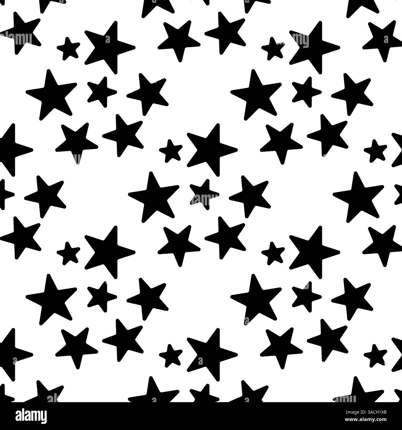 Stars seamless pattern. Vector illustration on white backround. Eps 10 Stock Vector