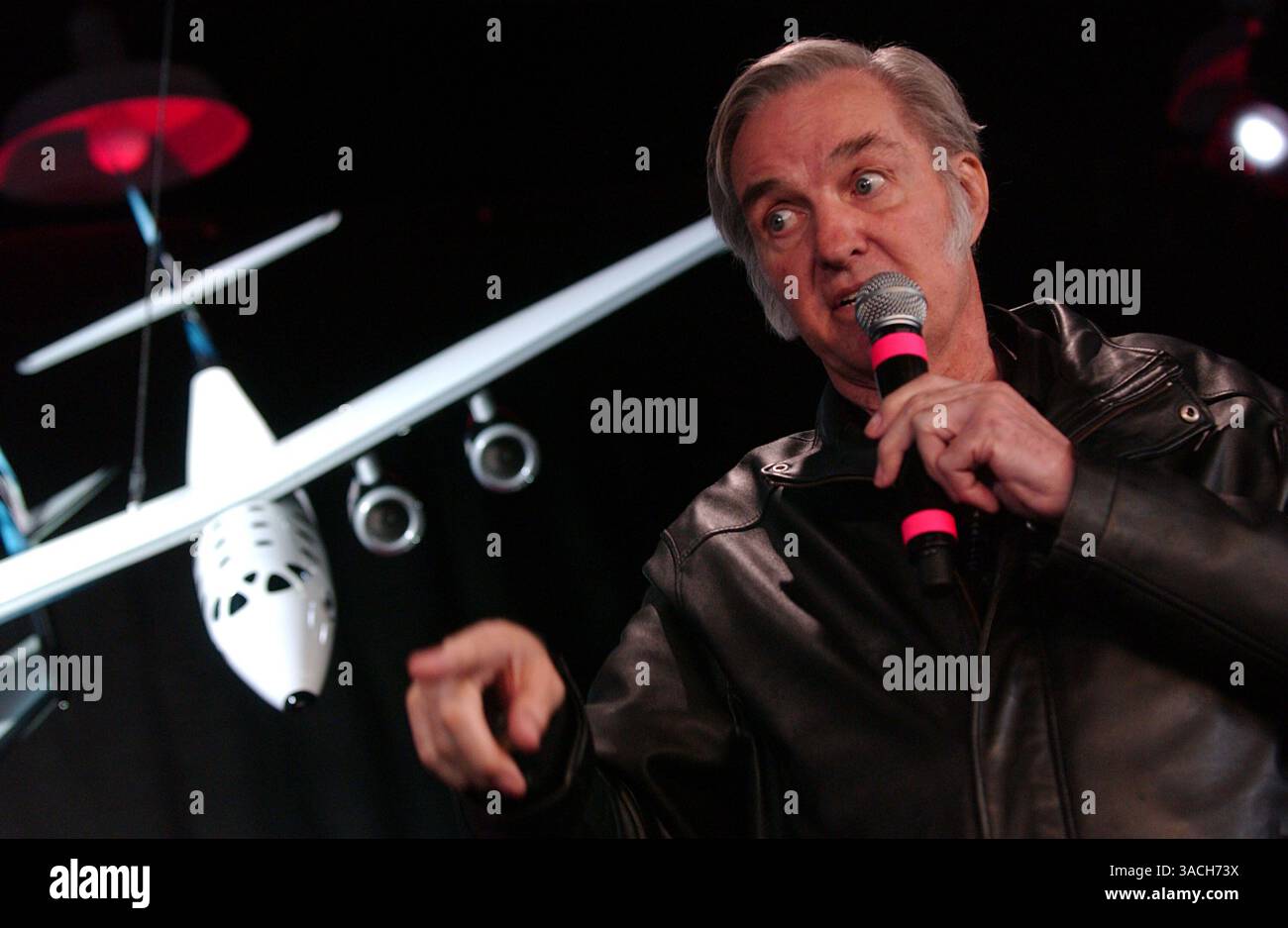 January 23 2008, New York City Designer Burt Rutan unveils a model of a ...