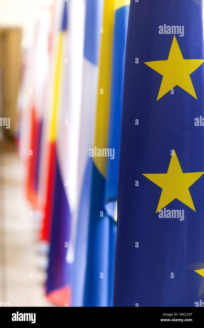 state flag, national flag, flags of EU countries, EU flag (CTK Photo ...