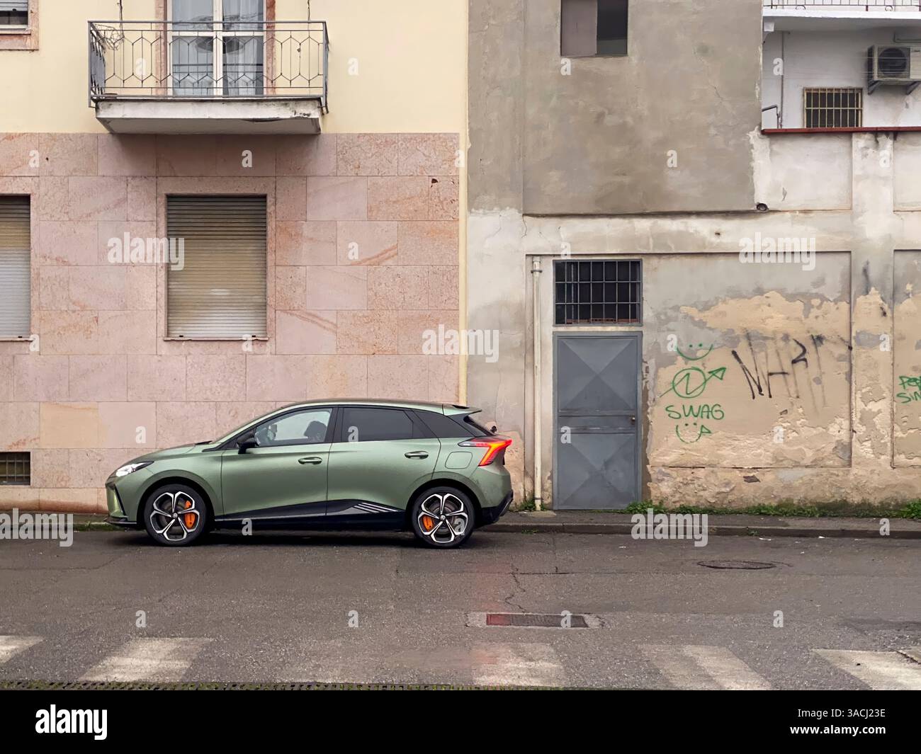 Crema, Italy - March 2nd 2025 Green Cupra Formentor VZ5 4Drive, model ...