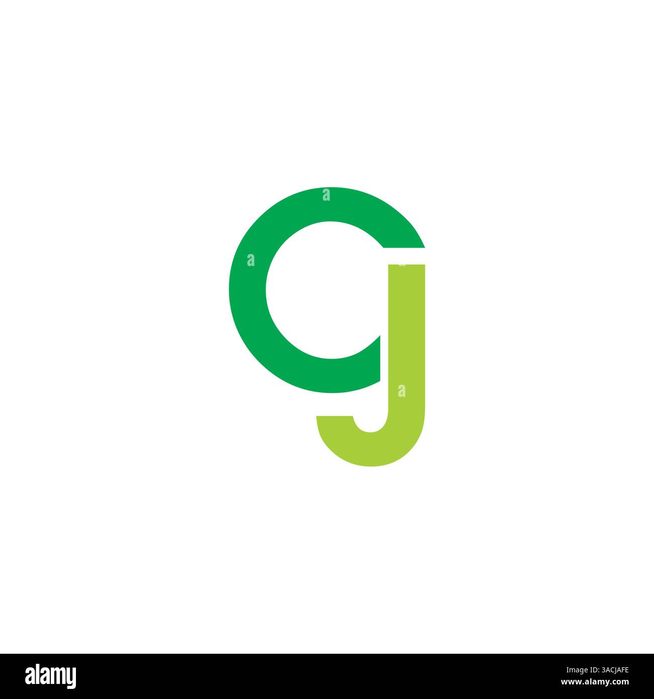 CJ, JC Letter logo design template vector Stock Vector