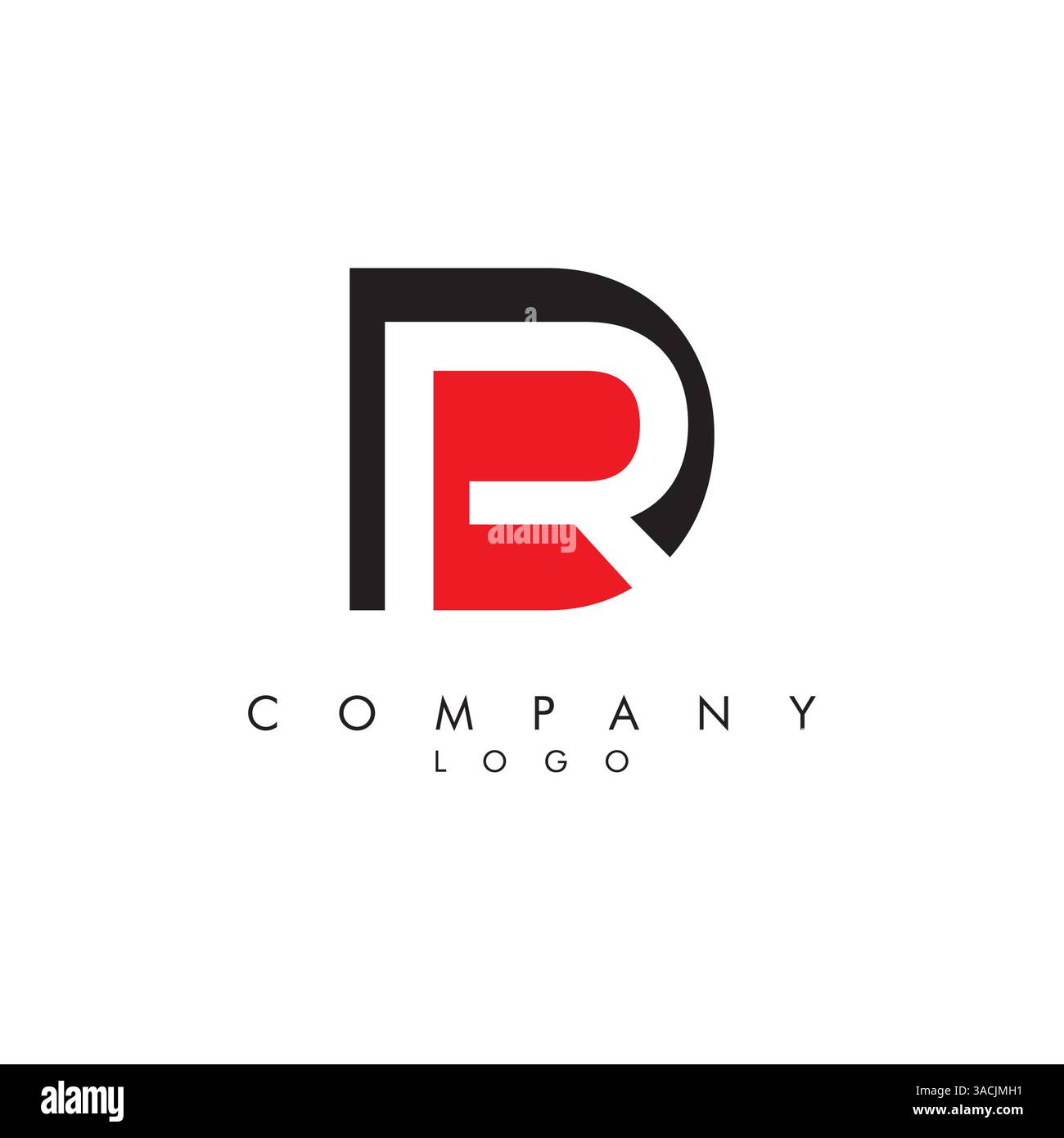 Letters dr, rd Company logo design icon vector Stock Vector