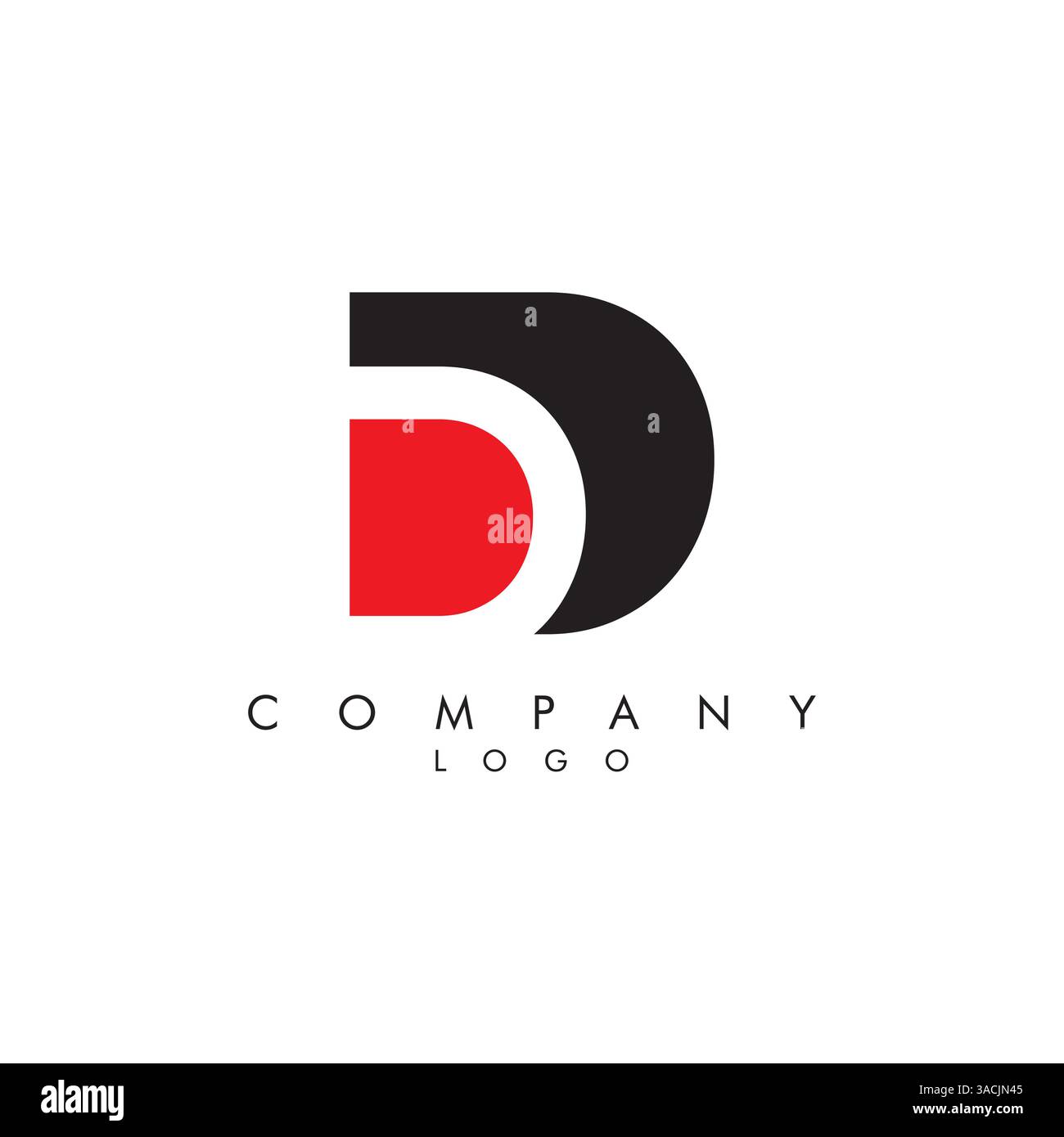 Letters dd, d Company logo design icon vector Stock Vector
