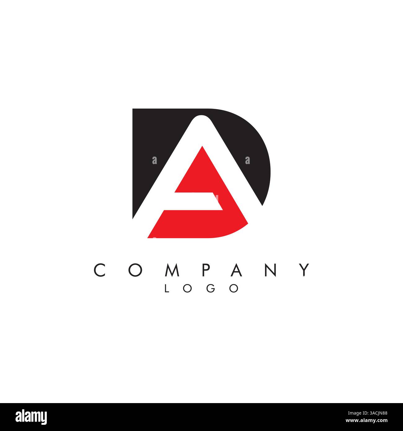 Letter da, ad Company logo deign icon vector Stock Vector