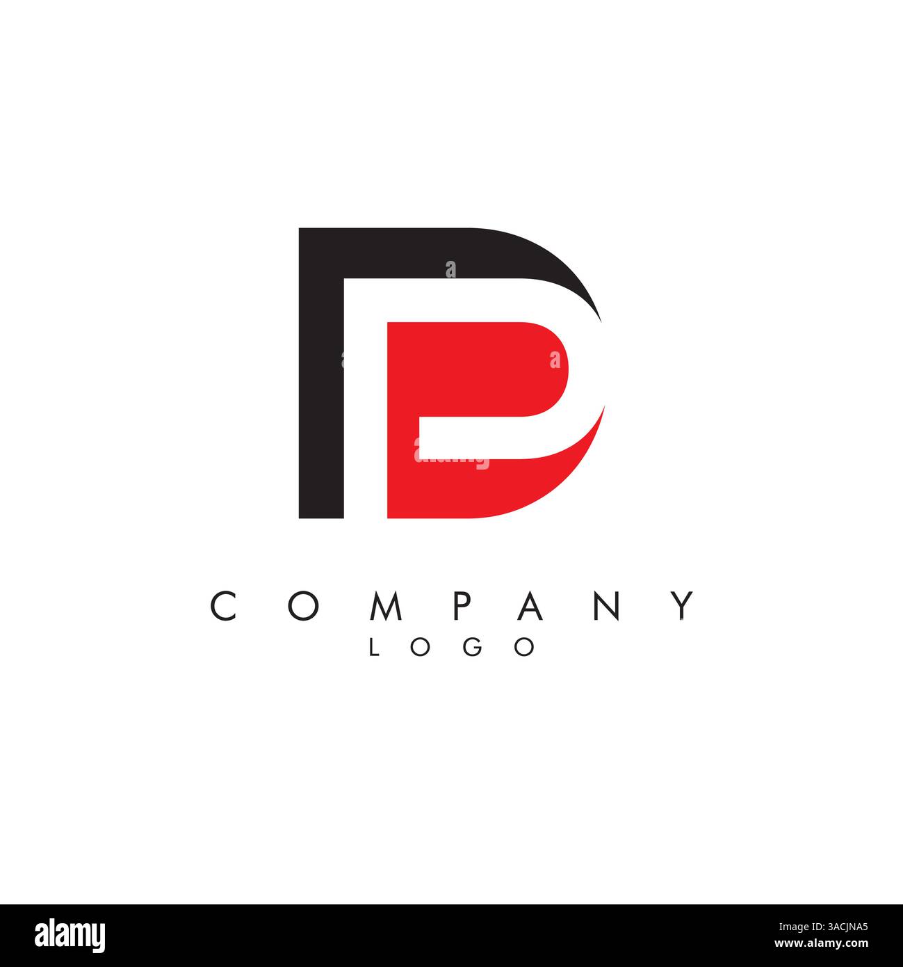 Letters dp, pd Company logo design icon vector Stock Vector