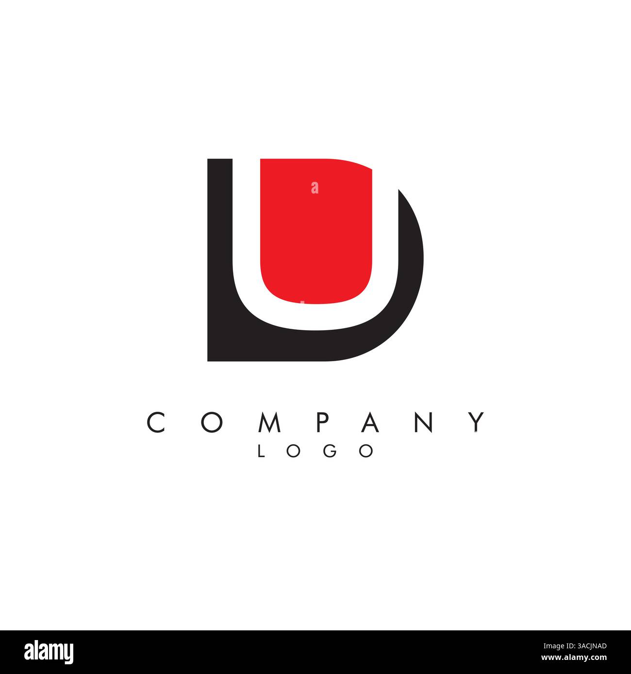 Letters du, ud Company logo design icon vector Stock Vector
