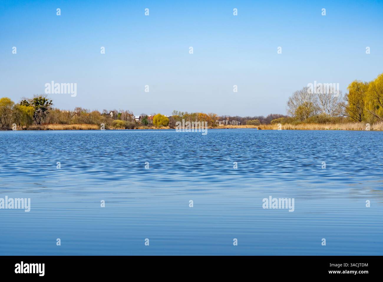 Serene lake reflects azure hi-res stock photography and images - Alamy