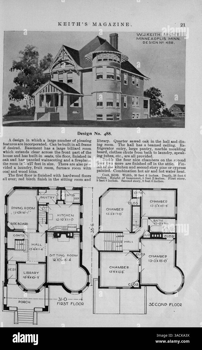Covered various house designs and floor plans hi-res stock photography ...