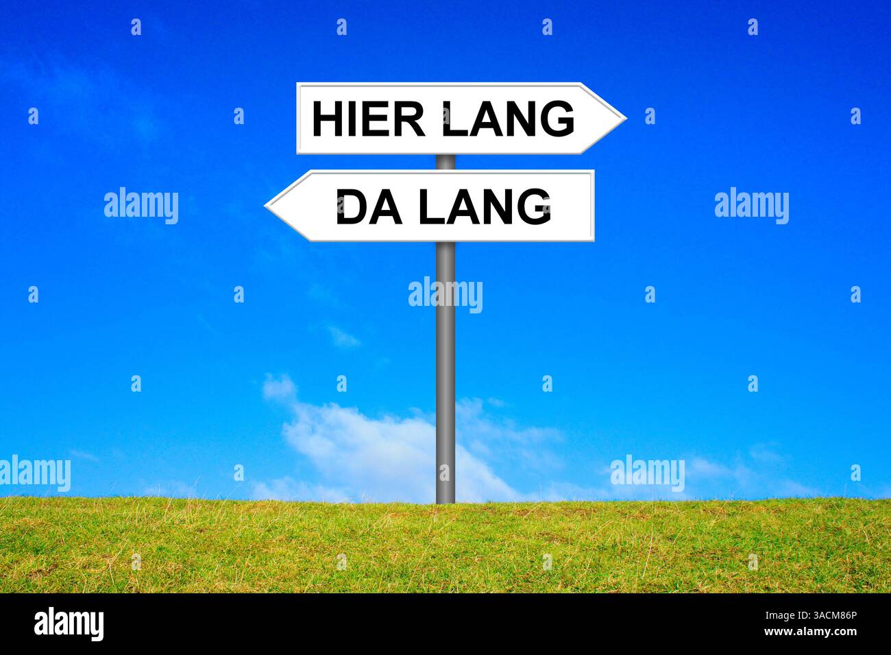 Signpost Signpost shows This way That way Stock Photo - Alamy
