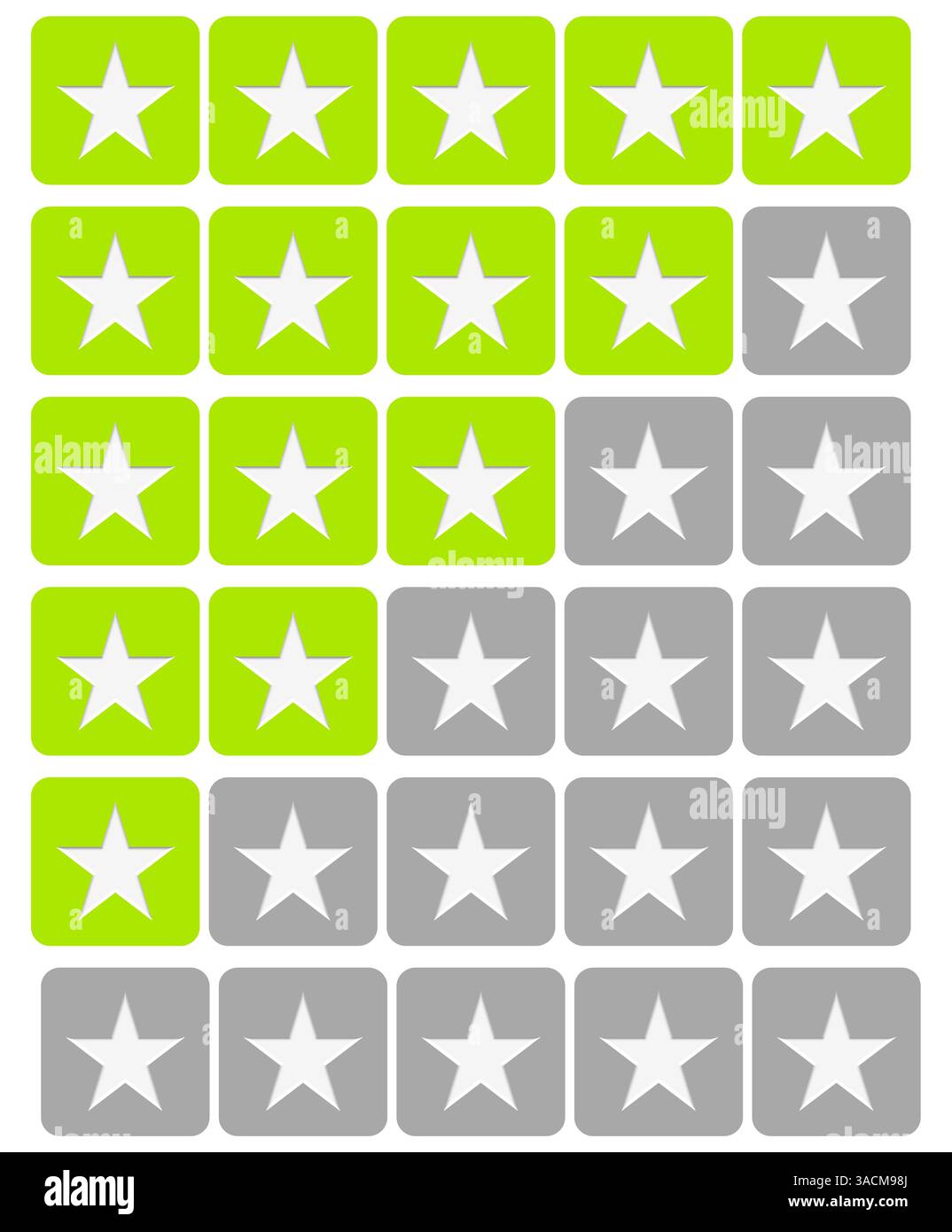 Green gray buttons with stars as a rating system from 0 to 5 Stock ...