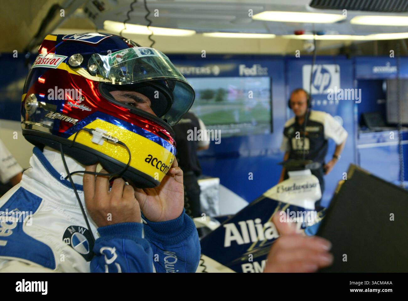 Visière De Casque Arai F1 – Juan Pablo Montoya, GP Monaco 2002, Williams BMW