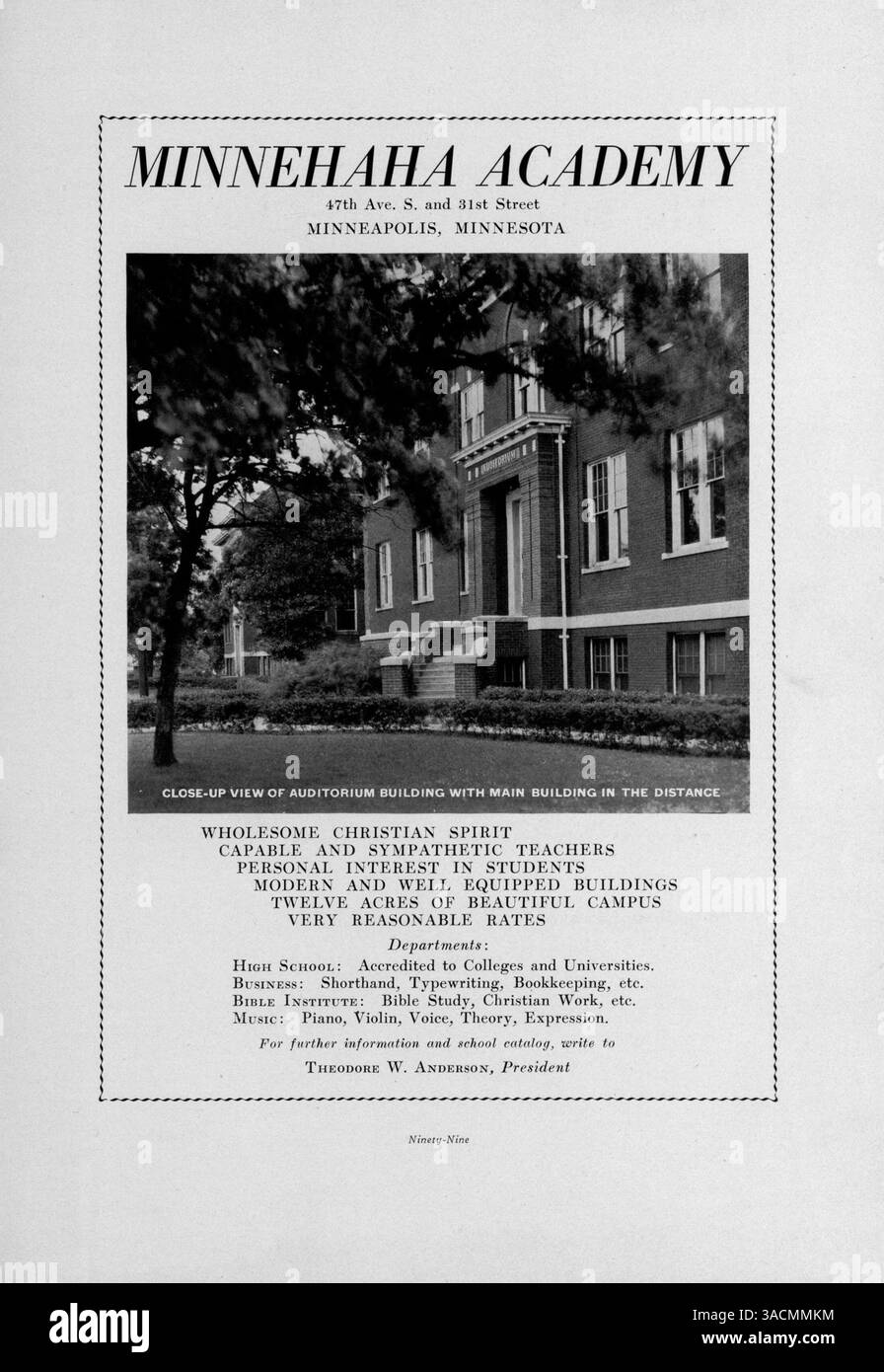The 1931 Antler yearbook from Minnehaha Academy records the students The 1931 Antler yearbook from Minnehaha Academy records the students