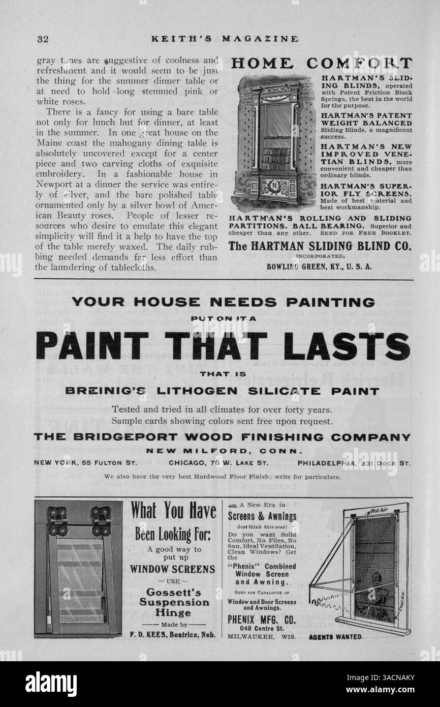 Magazine First Published Keith's Magazine, first published in 1904 by Walter J. Keith, includes ...