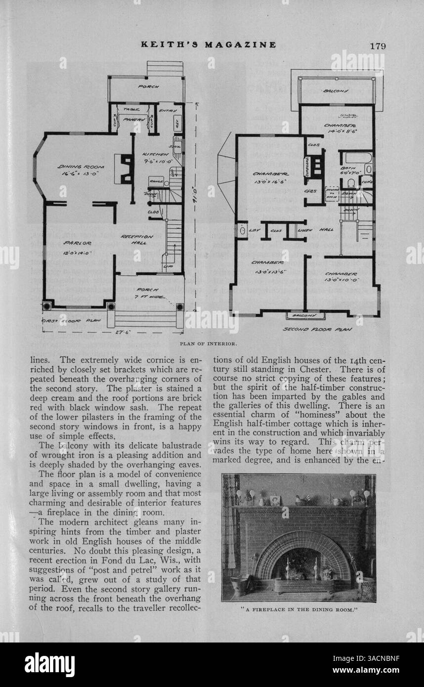 Keiths magazine offers house designs with floor plans hi-res stock ...