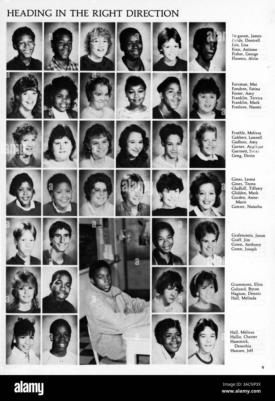 The 1987 yearbook from Northeast Jr. High documents the students ...