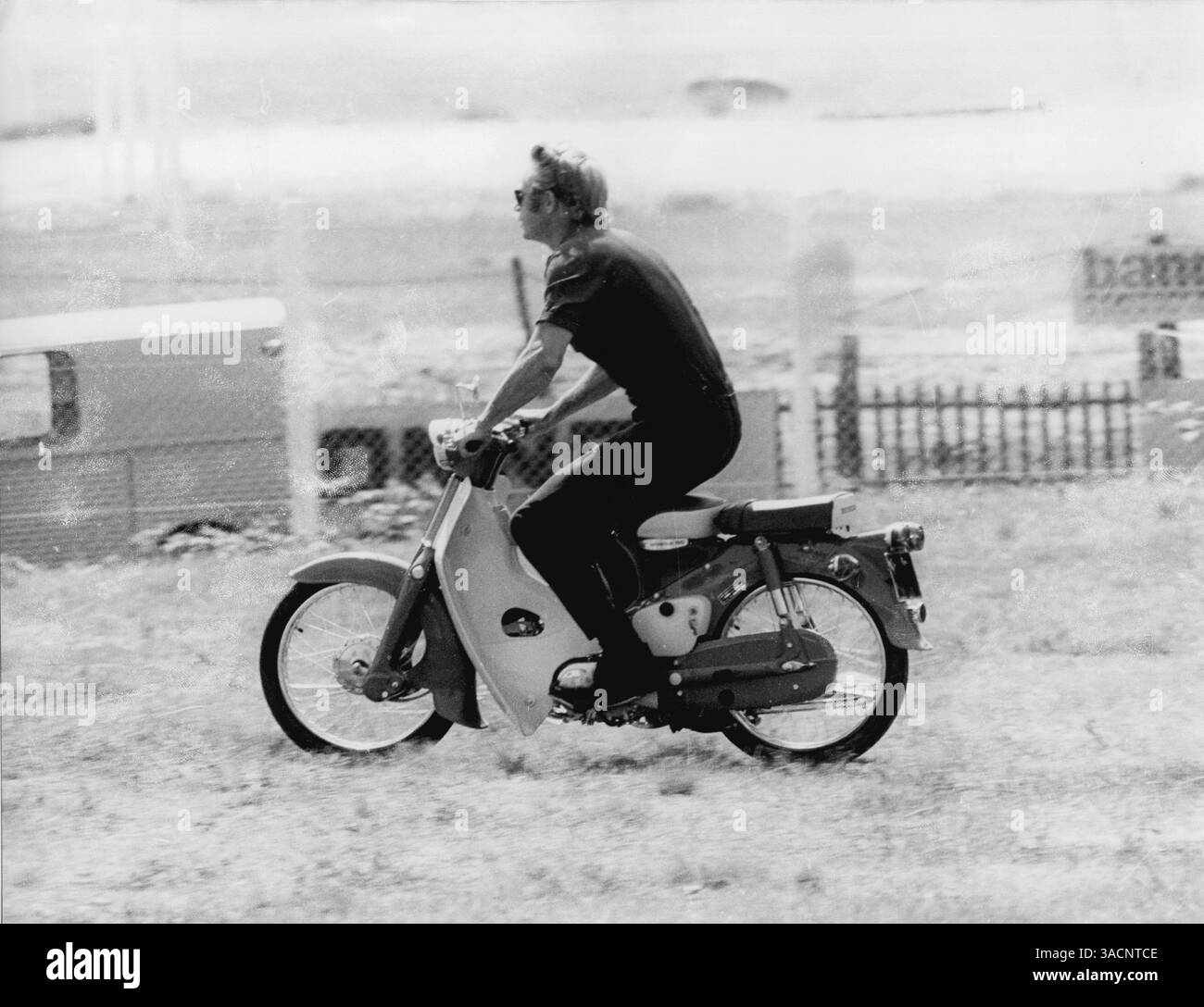 Machine Steve Riding Steve McQueen indulging in one of his favorite pastimes, riding a ...