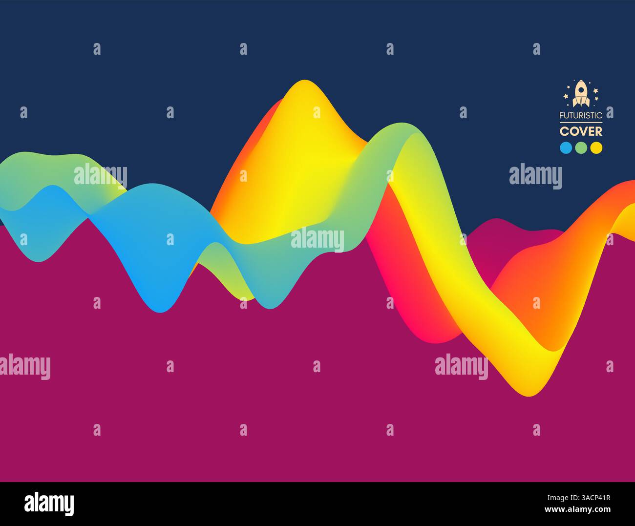 Colorful abstract background. Dynamic effect. Futuristic technology style. Motion vector illustration. Stock Vector