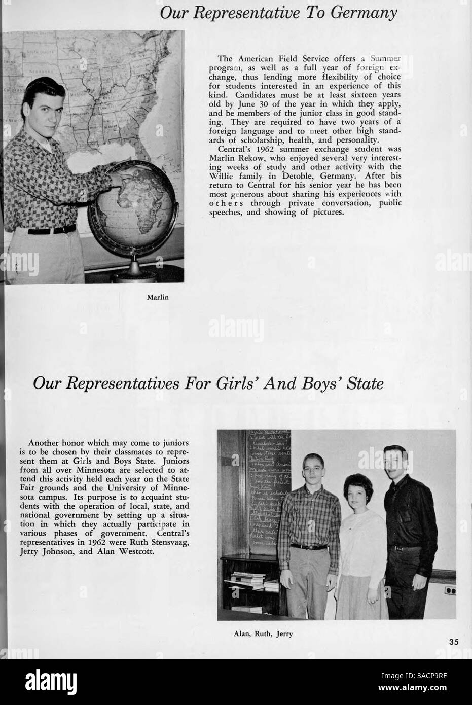 The 1963 edition of the 'Centralian' yearbook features important