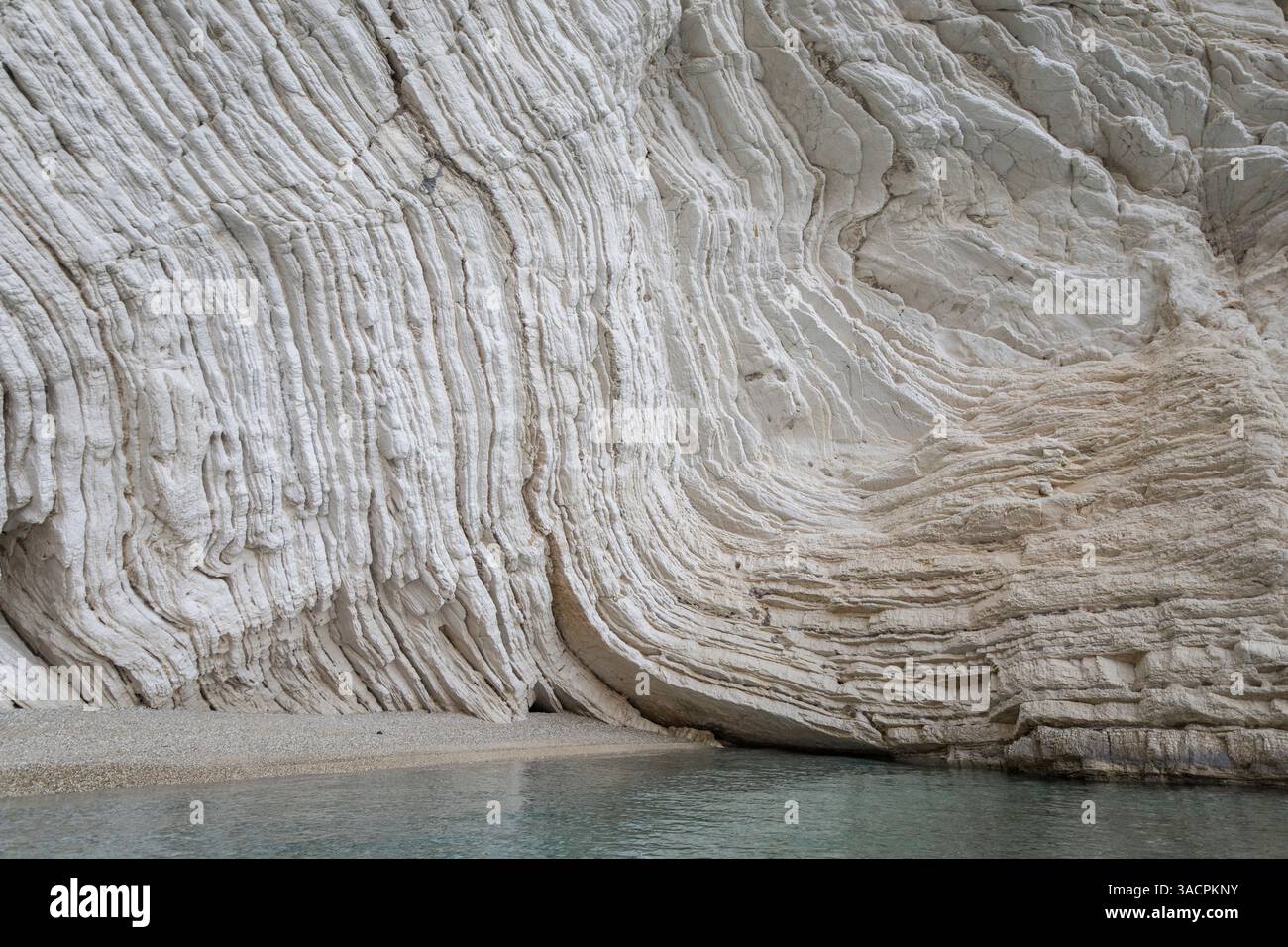 Greece, Kalamos Island, rock structures on the beach Stock Photo - Alamy