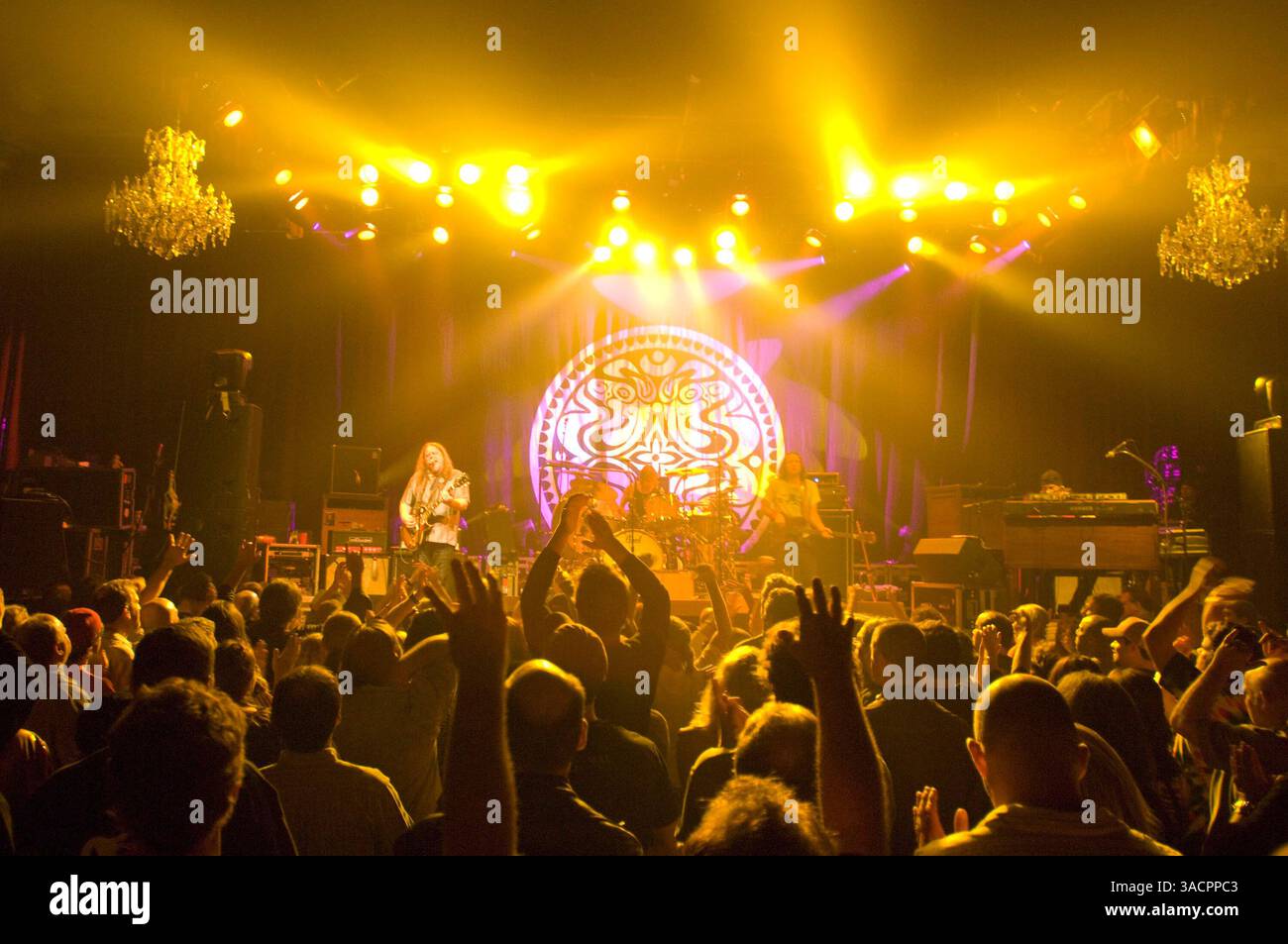 Nov 09, 2007 - San Francisco, California, USA - WARREN HAYNES, MATT ABTS, ANDY HESS & DANNY LOUIS of GOV'T MULE playing live at the legendary Fillmore Auditorium, San Francisco, CA, USA.  (Credit Image: © Jerome Brunet/ZUMA Press) Stock Photo