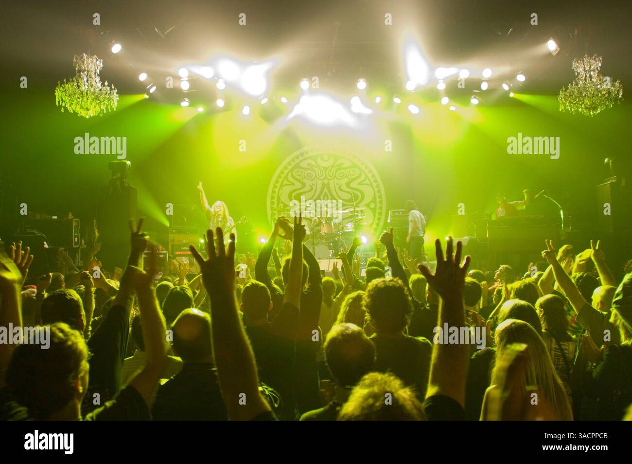 Nov 09, 2007 - San Francisco, California, USA - WARREN HAYNES, MATT ABTS, ANDY HESS & DANNY LOUIS of GOV'T MULE playing live at the legendary Fillmore Auditorium, San Francisco, CA, USA.  (Credit Image: © Jerome Brunet/ZUMA Press) Stock Photo