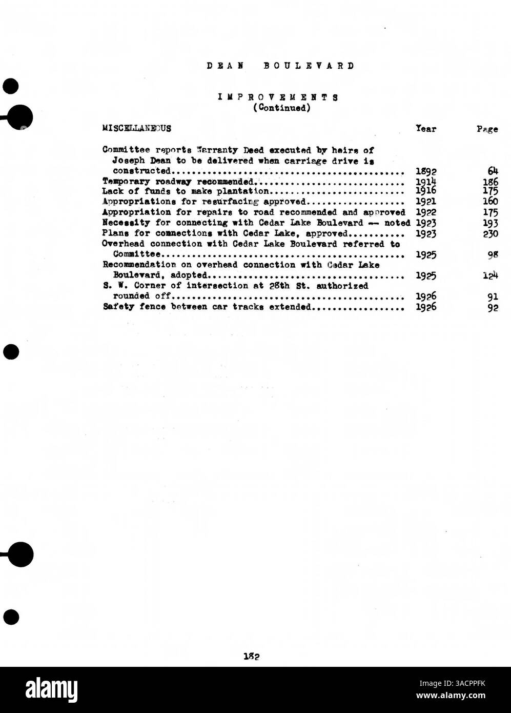 The wpa prepared this index of minneapolis park board proceeding hi-res ...