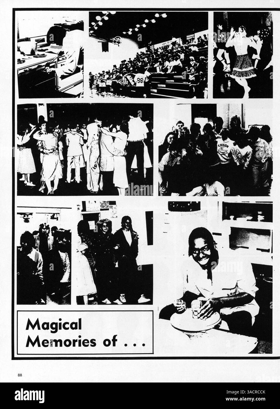 The 1985 'Wizard' Yearbook highlights key school events, athletic ...