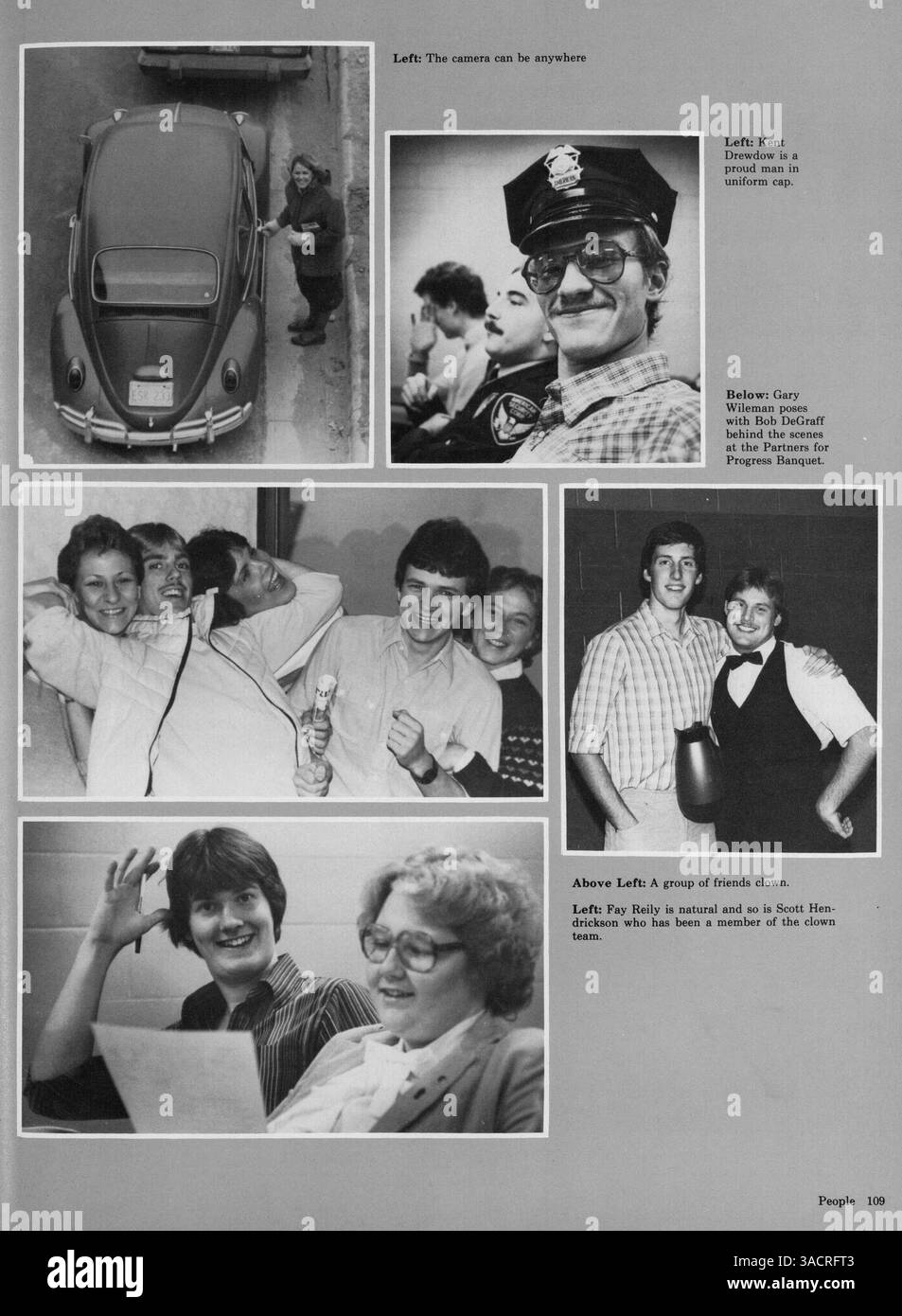 The 1983 yearbook of north central bible college highlights the
