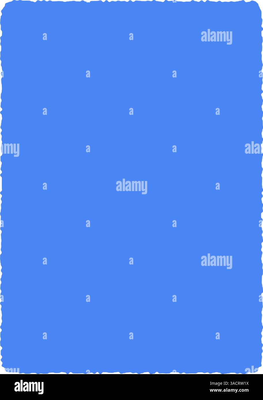 blue Hand drawn organic rectangular frame, abstract text box with doodle bubble shape, fun freeform banner for colorful background. Flat vector illust Stock Vector