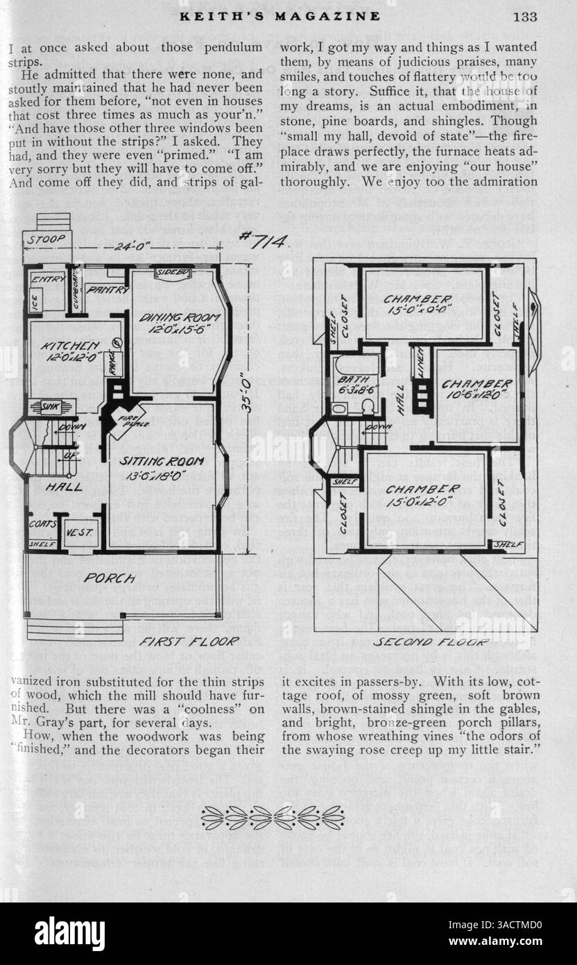 Churches the magazine includes detailed floor plans hi-res stock ...