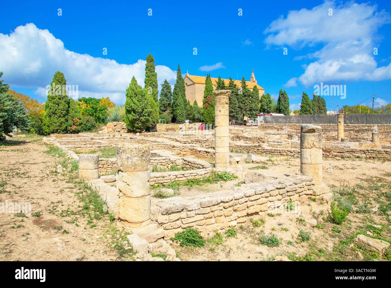 Roman remains of Pollentia, Alcudia, Mallorca, Balearic Islands, Spain Stock Photo