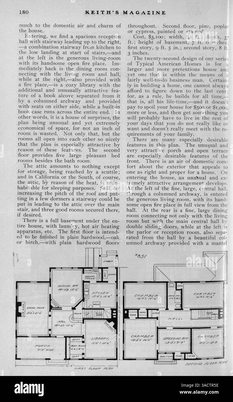 Floor plans it provided construction details hi-res stock photography ...