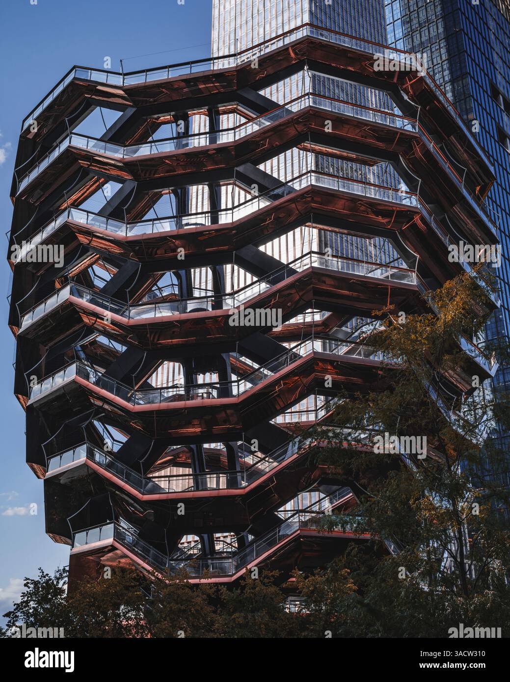 Visitor attraction Vessel, Hudson Yards, Manhattan, New York City, USA Stock Photo