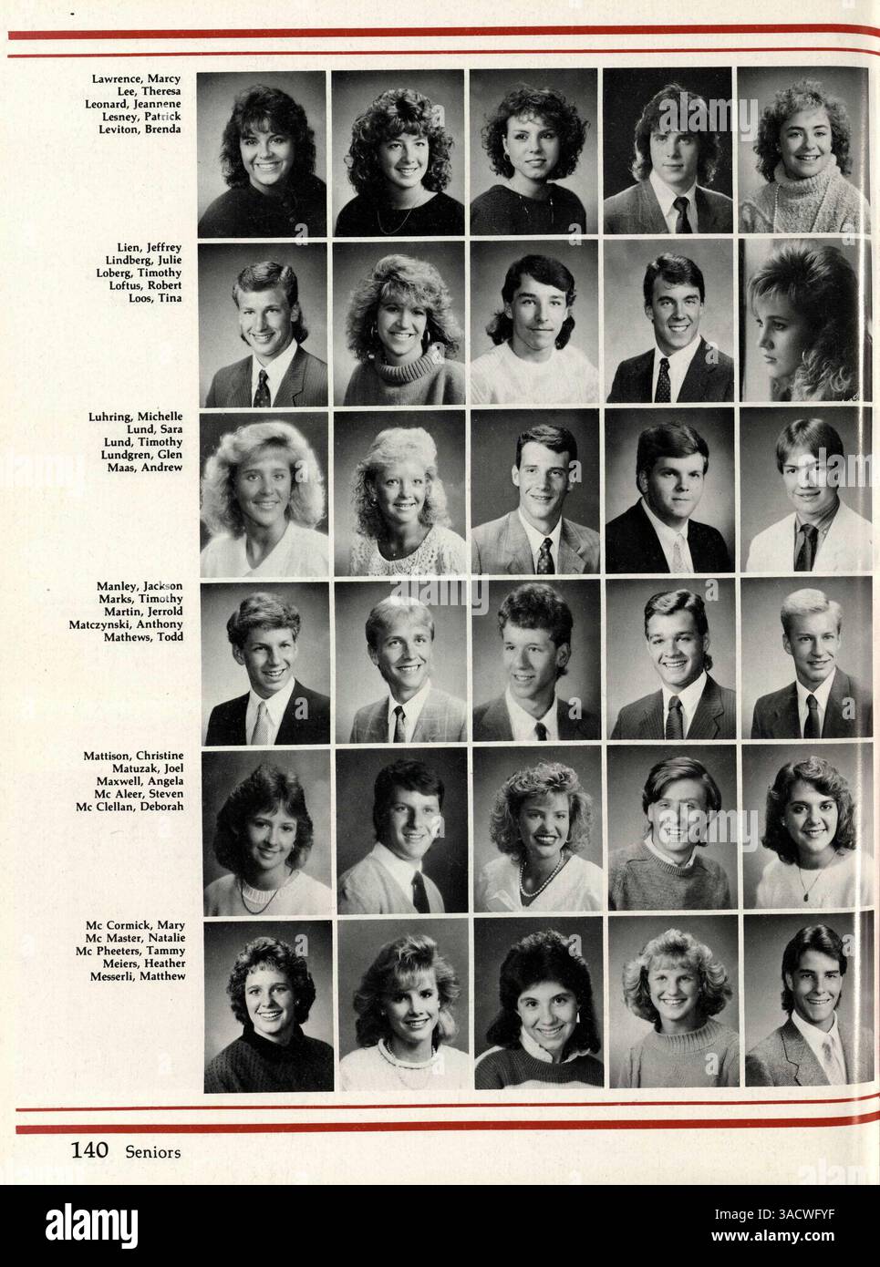 The 1988 Aurean Yearbook features key moments from Richfield High