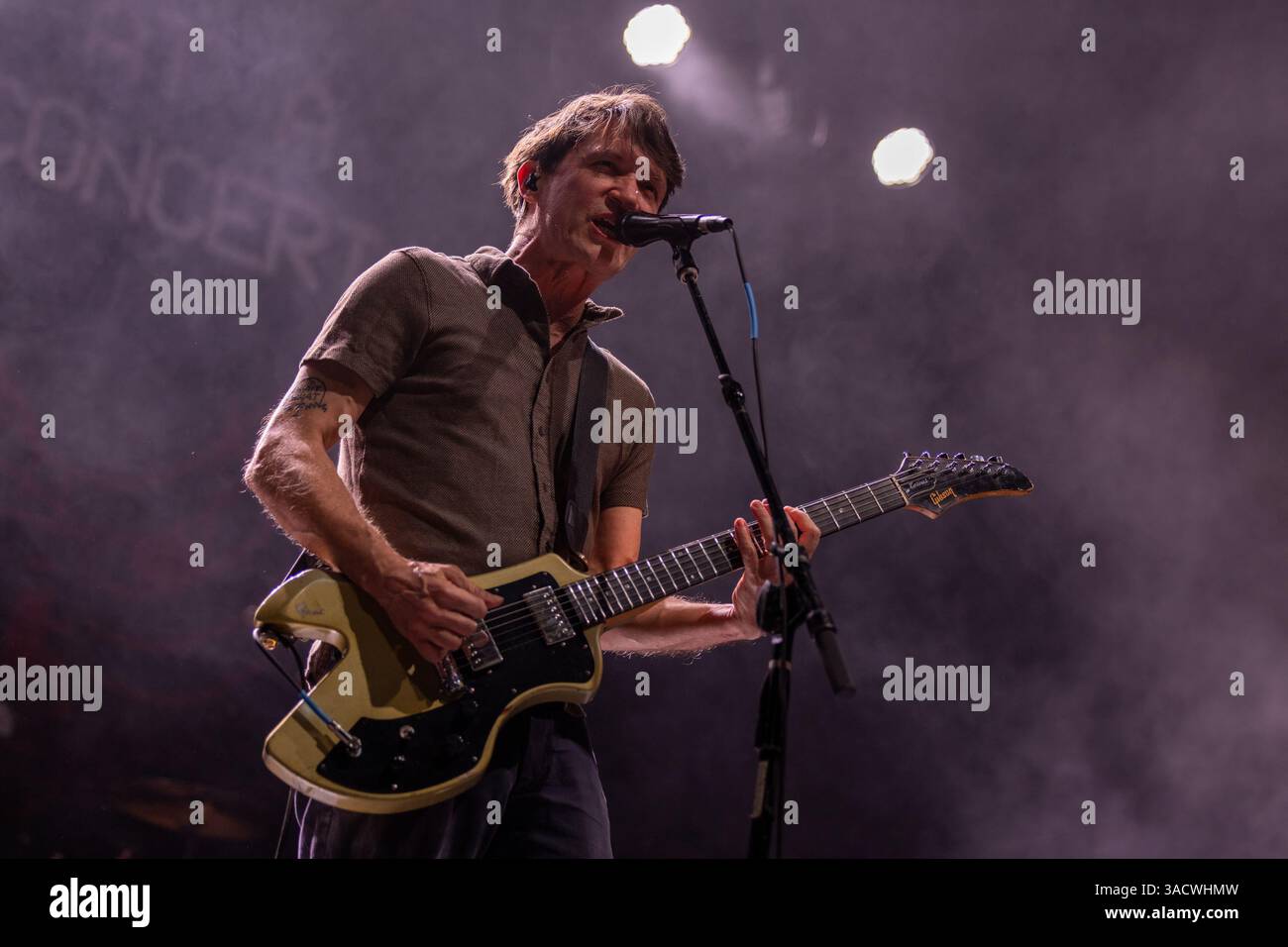 Madison, USA. 03rd Apr, 2025. Tim Kasher of Cursive at The Sylvee on ...