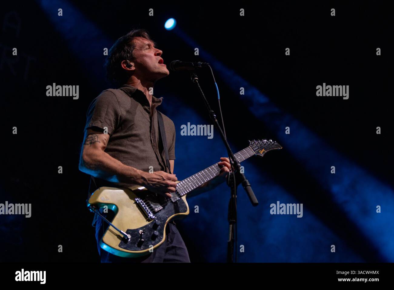 Madison, USA. 03rd Apr, 2025. Tim Kasher of Cursive at The Sylvee on ...